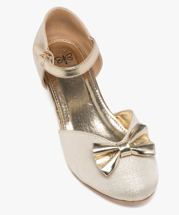 Chaussures à talon pailletées et bride scratch fille vue5 - LOVELY WINGS - GEMO