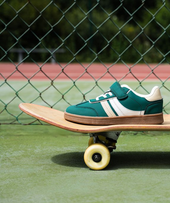 Tennis à scratch style skateur garçon vue1 - BUGGY - GEMO