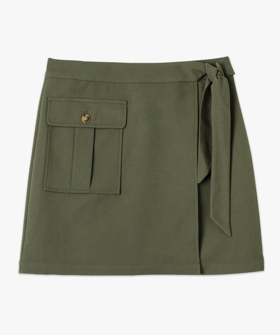 Jupe courte portefeuille à poche femme vue5 - GEMO(FEMME PAP) - GEMO