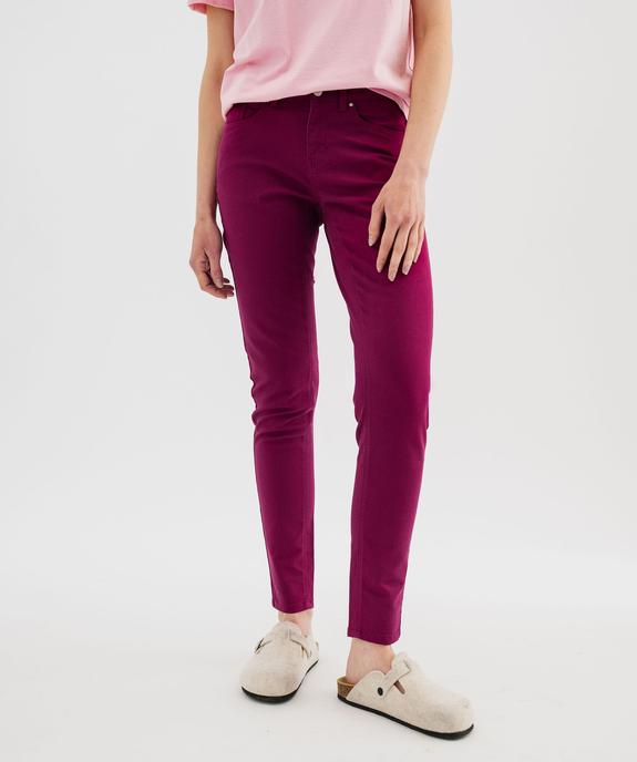 Pantalon coupe Slim taille normale femme vue1 - GEMO 4G FEMME - GEMO