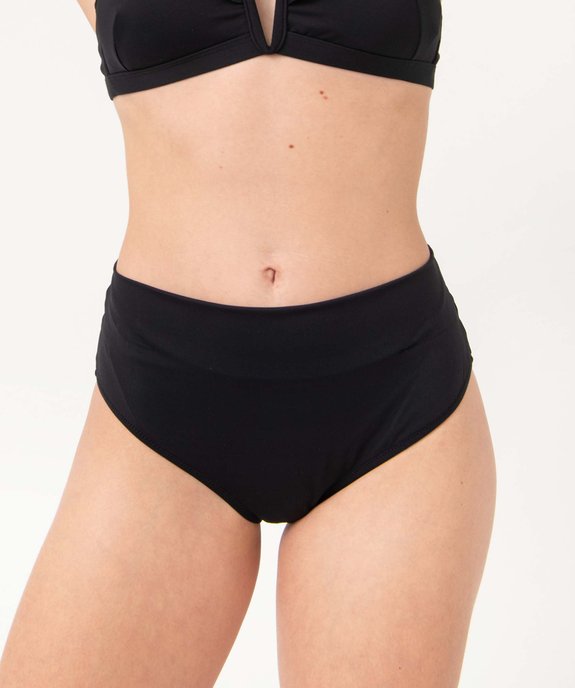 Bas de maillot de bain femme avec revers à la taille vue5 - GEMO 4G FEMME - GEMO