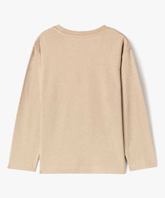 T-shirt manches longues imprimé garçon vue3 - GEMO 4G GARCON - GEMO