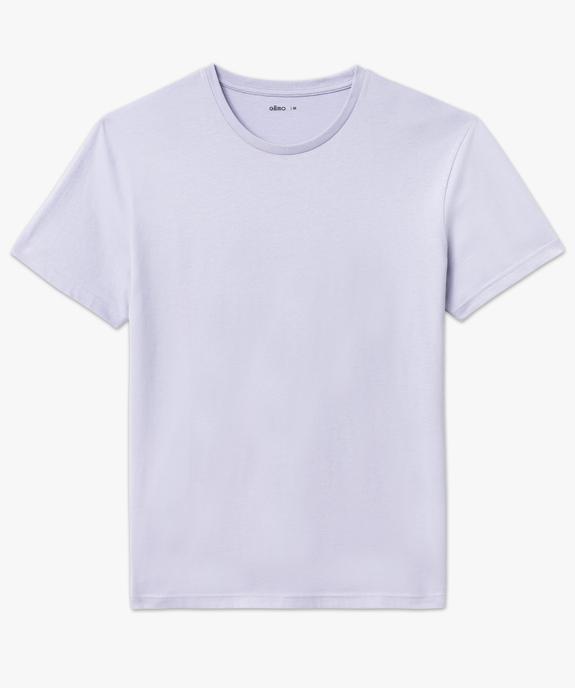 Tee-shirt à manches courtes et col rond homme vue4 - GEMO 4G HOMME - GEMO