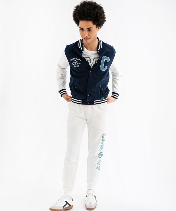 Sweat boutonné look veste teddy homme - Camps United vue4 - CAMPS US - GEMO