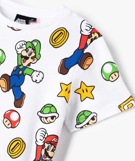 Tee-shirt imprimé jeu vidéo garçon vue3 - MARIO - GEMO