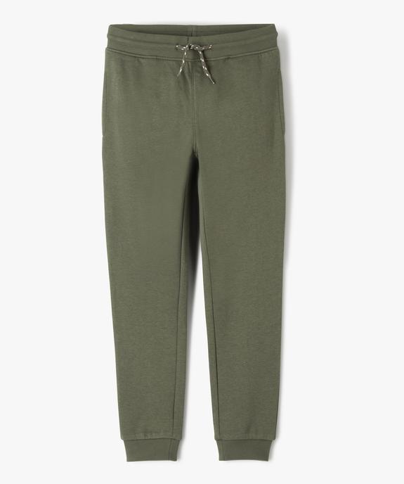 Pantalon de jogging avec intérieur molletonné garçon vue1 - GEMO (JUNIOR) - GEMO