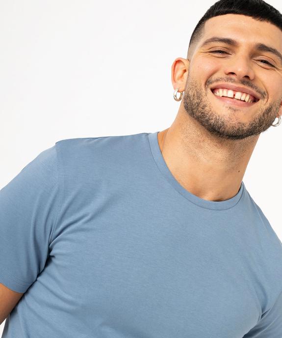 Tee-shirt à manches courtes et col rond homme vue2 - GEMO 4G HOMME - GEMO