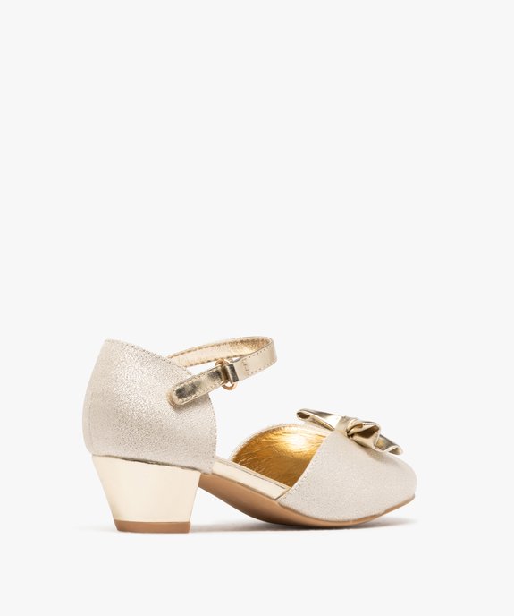 Chaussures à talon pailletées et bride scratch fille vue4 - LOVELY WINGS - GEMO