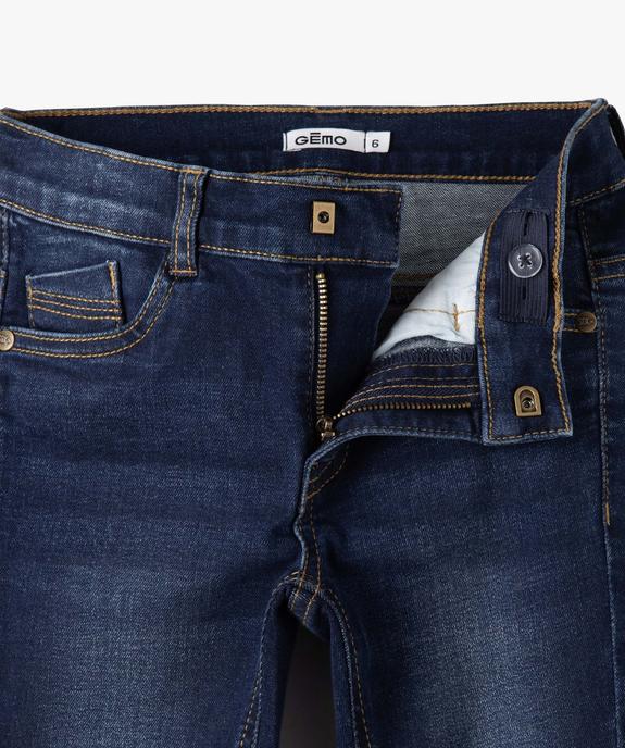 Jean coupe skinny extensible 5 poches garçon vue3 - GEMO 4G GARCON - GEMO