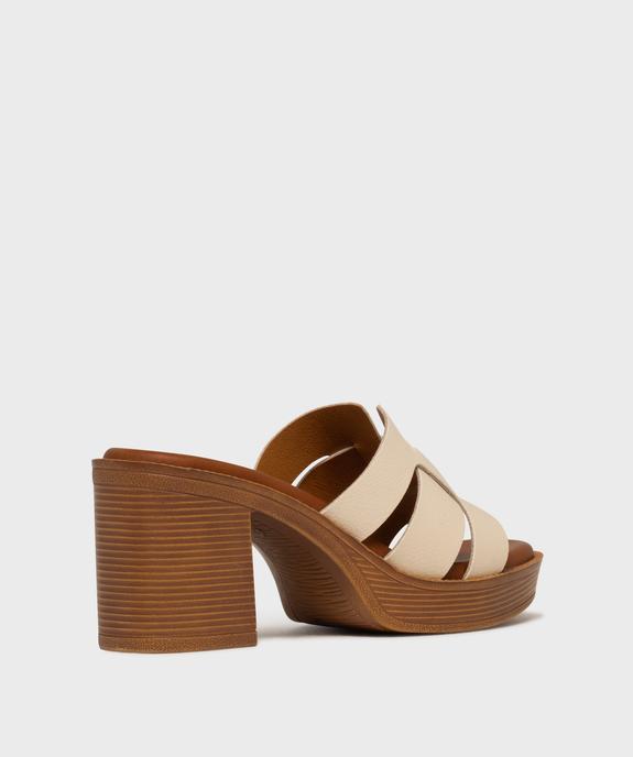 Mules à talon haut et bout ouvert femme vue5 - FOLLOW ME - GEMO