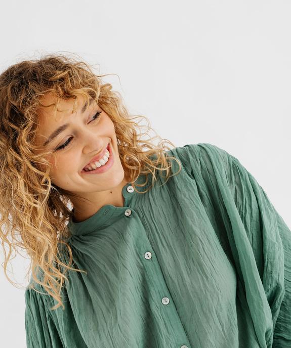 Blouse à manches longues coupe oversize femme  vue2 - GEMO(FEMME PAP) - GEMO