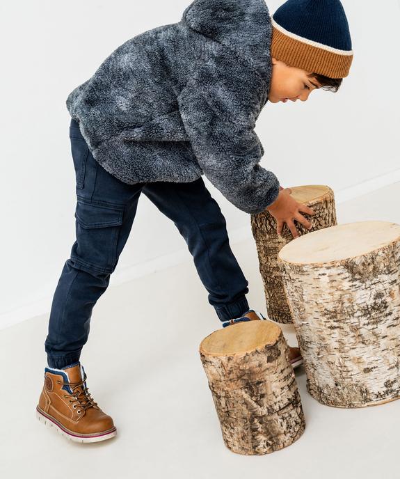 Pantalon cargo bas resserré garçon vue7 - GEMO (ENFANT) - GEMO