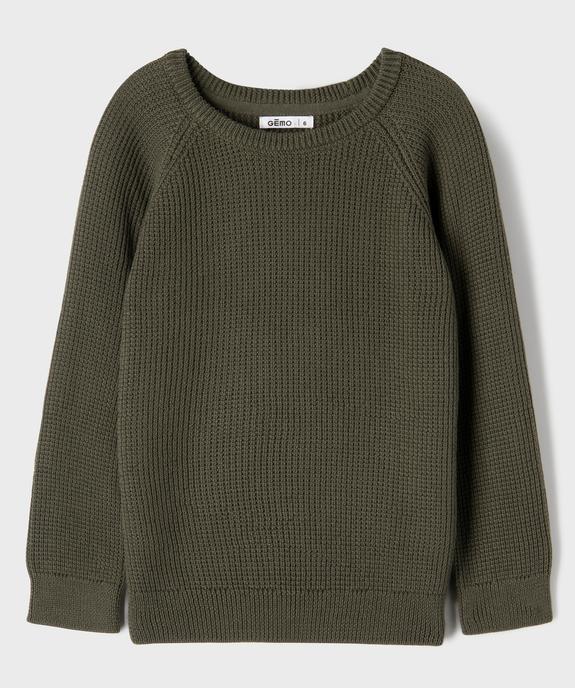 Pull en maille garçon vue2 - GEMO (ENFANT) - GEMO