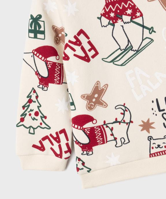 Sweat à motif spécial Noël bébé garçon vue3 - GEMO 4G BEBE - GEMO