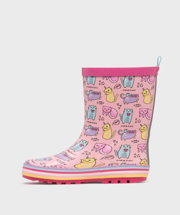 Bottes de pluie imprimé chats fille - Lovely Wings vue3 - LOVELY WINGS - GEMO