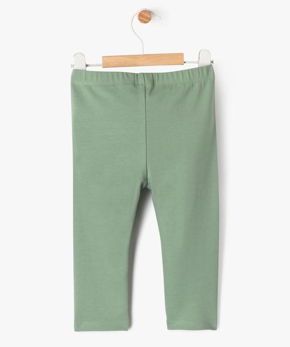 Legging uni en maille résistante bébé fille vue5 - GEMO(BEBE DEBT) - GEMO