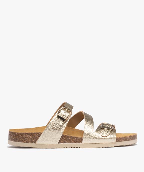 Mules métallisées avec brides à boucle femme - Valentina Baldano vue8 - VALENTINA BALDANO GEMO FORGOOD - GEMO