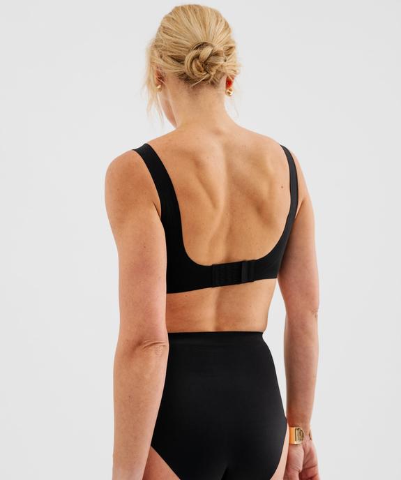 Soutien-gorge triangle en microfibre avec mousses amovibles femme vue3 - GEMO(HOMWR FEM) - GEMO