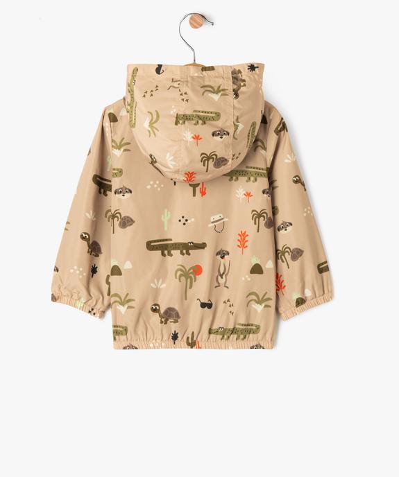 Blouson à capuche avec motifs animaux bébé garçon vue4 - GEMO(BEBE DEBT) - GEMO