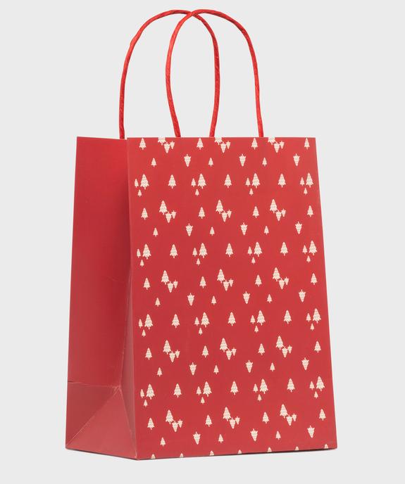 Pochette cadeau spéciale Noël avec motifs sapins vue1 - GEMO (ACCESS) - GEMO
