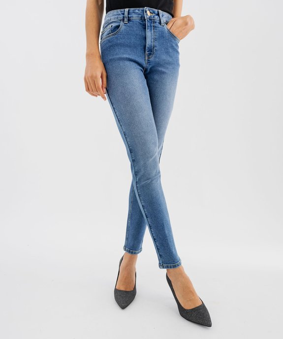 Jean coupe Slim taille haute femme vue6 - GEMO(FEMME PAP) - GEMO