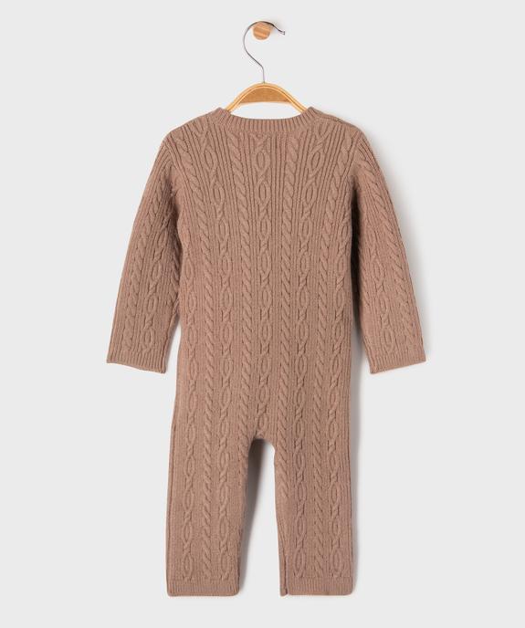 Combinaison en maille torsadée bébé vue4 - GEMO 4G BEBE - GEMO