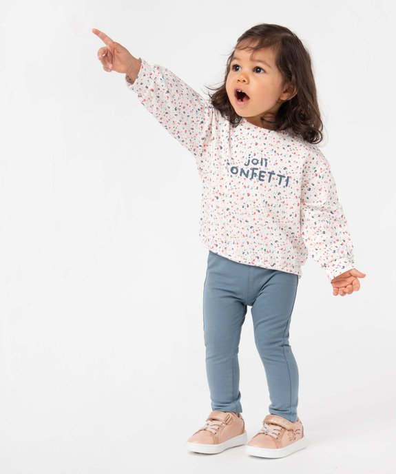 Look sweat et legging avec chaussures LuluCastagnette pour bébé fille - GEMO