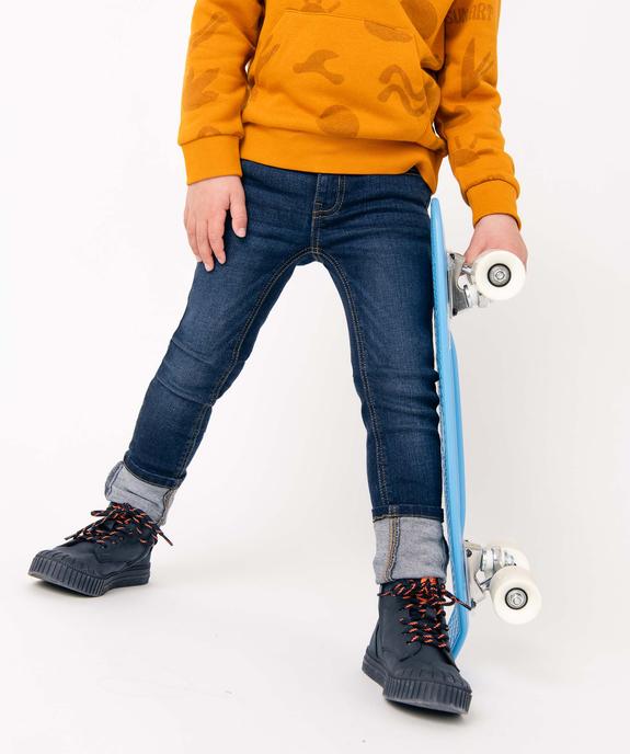 Jean coupe skinny extensible 5 poches garçon vue1 - GEMO 4G GARCON - GEMO