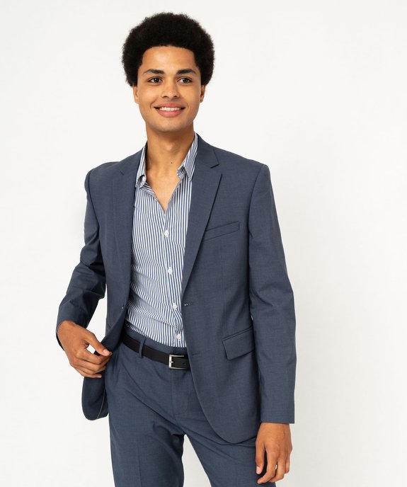 Veste de costume unie homme vue2 - GEMO 4G HOMME - GEMO