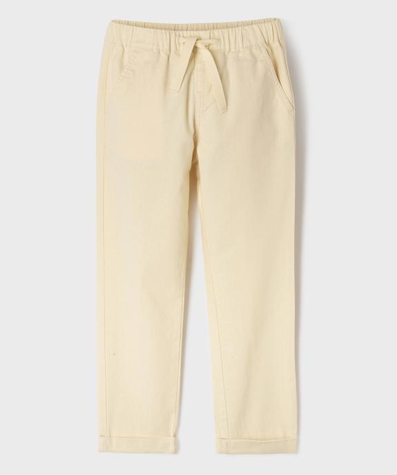 Pantalon chino taille ajustable garçon vue5 - GEMO (ENFANT) - GEMO
