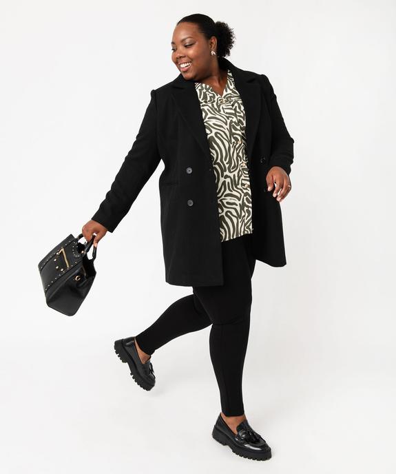 Leggings à pont en maille avec ceinture élastique femme grande taille vue5 - GEMO (G TAILLE) - GEMO