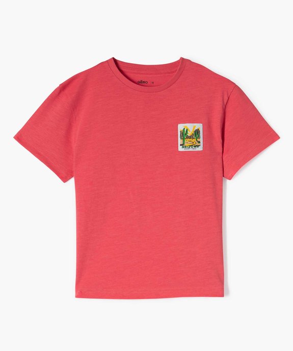 T-shirt avec patch Arizona garçon vue1 - GEMO (ENFANT) - GEMO
