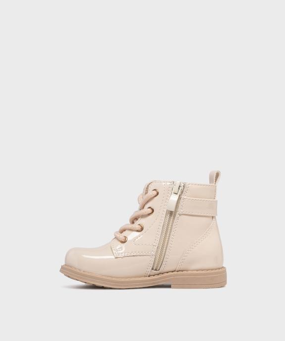 Boots vernis fourrés avec empiècement sherpa bébé fille - Lovely Wings vue3 - LOVELY WINGS - GEMO