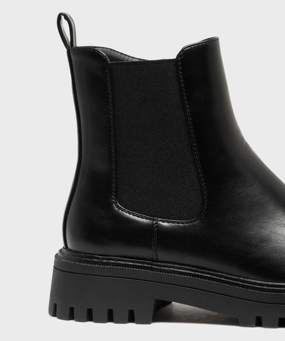 Boots crantés avec élastique latéral femme - 5 Miles vue7 - 5 MILES - GEMO