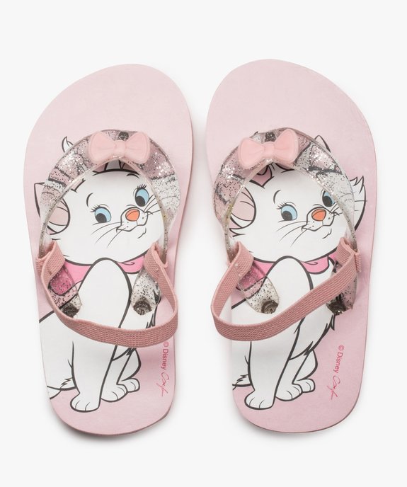 Tongs fille avec brides à paillettes et semelle Aristochats - Disney vue2 - DISNEY - GEMO
