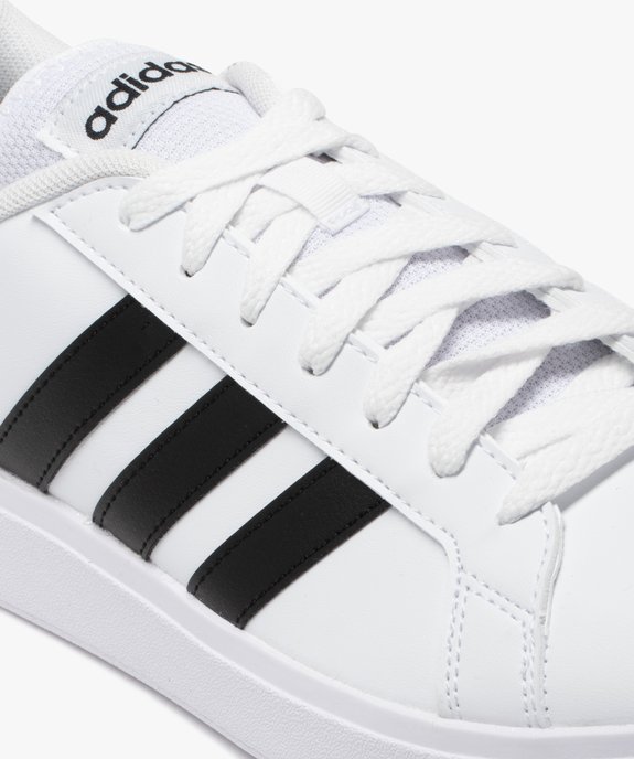 Baskets basses à bandes contrastées homme - Adidas Grand Court Base vue6 - ADIDAS - GEMO