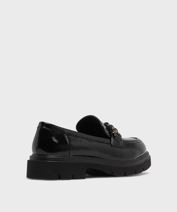 Mocassins chunky vernis à épaisse semelle crantée femme vue5 - 5 MILES - GEMO