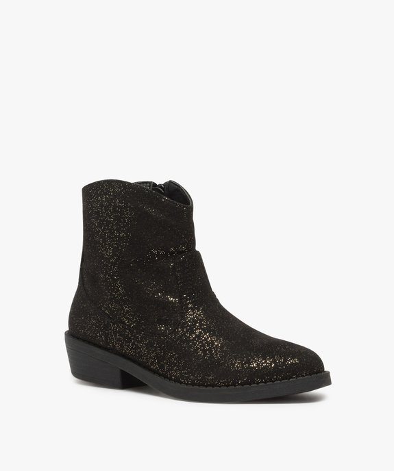 Boots fille pailletés façon camarguaise  vue2 - GEMO (ENFANT) - GEMO