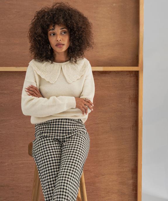 Pantalon à carreaux 7/8e femme vue5 - GEMO(FEMME PAP) - GEMO