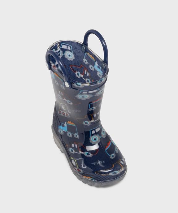 Bottes de pluie à motifs tracteurs bébé garçon - Little Love vue5 - LITTLE LOVE - GEMO