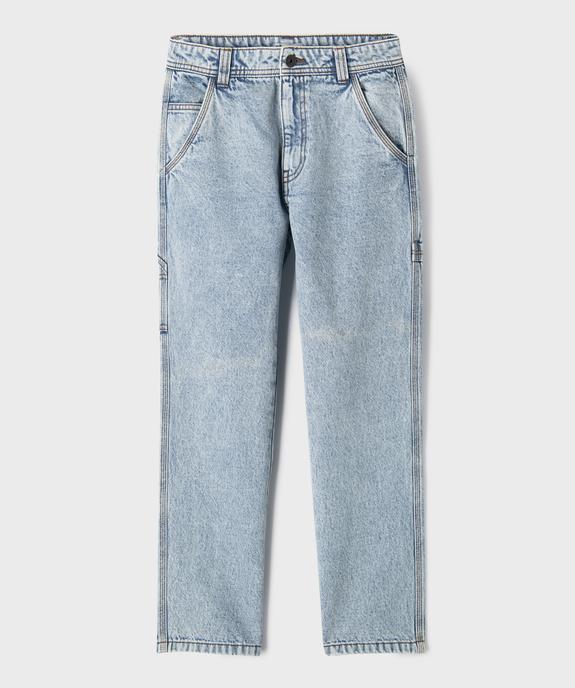 Jean Regular charpentier à taille réglable garçon vue1 - GEMO 4G GARCON - GEMO