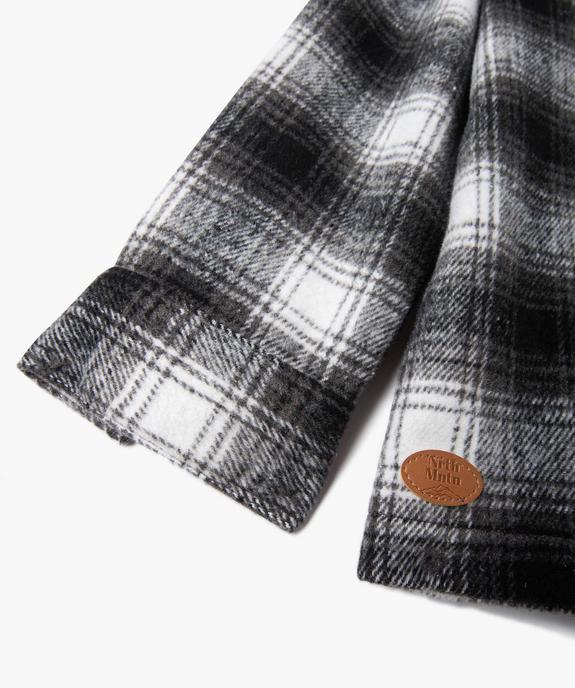 Chemise garçon à carreaux aspect flanelle  vue4 - GEMO (JUNIOR) - GEMO