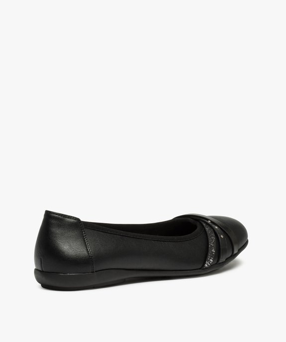 Ballerines femme unies à talon plat et brides fantaisie vue4 - VALENTINA BALDA - GEMO