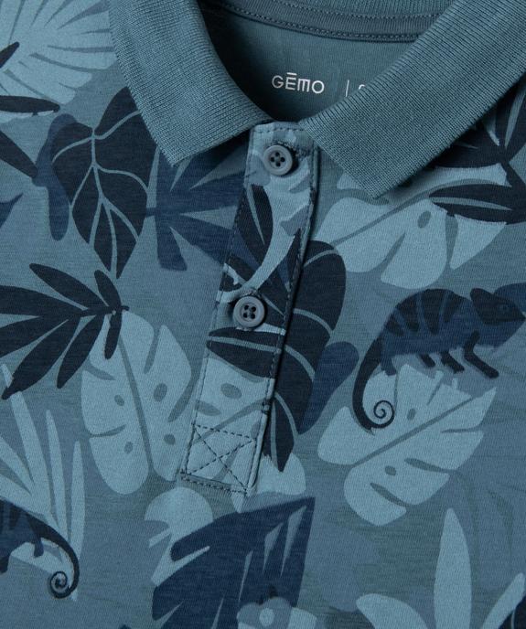 Polo imprimé fantaisie pour garçon vue2 - GEMO (ENFANT) - GEMO