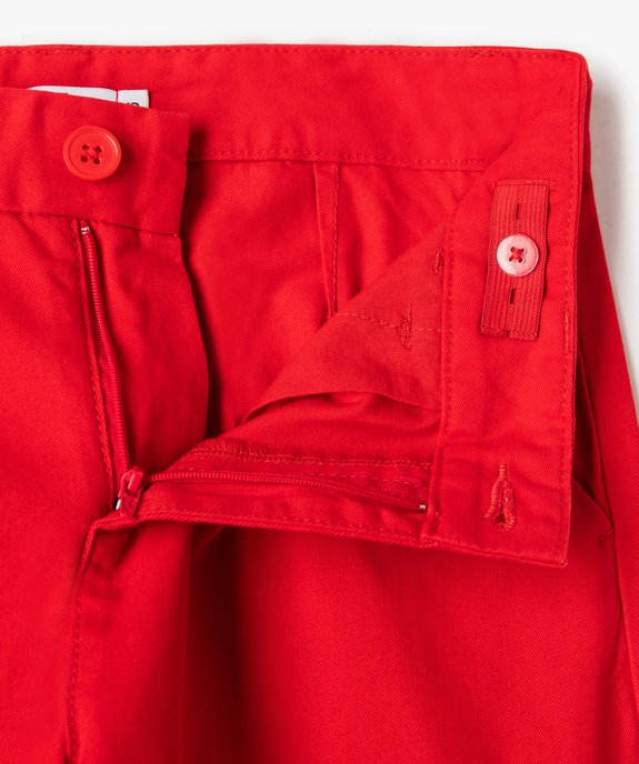 Pantalon chino uni garçon vue2 - GEMO 4G GARCON - GEMO
