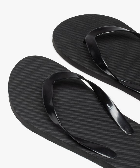 Tongs femme unies à brides souples vue3 - GEMO (PLAGE) - GEMO