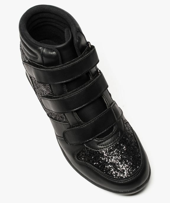 Baskets fille à strass avec talon compensé vue5 - GEMO (ENFANT) - GEMO