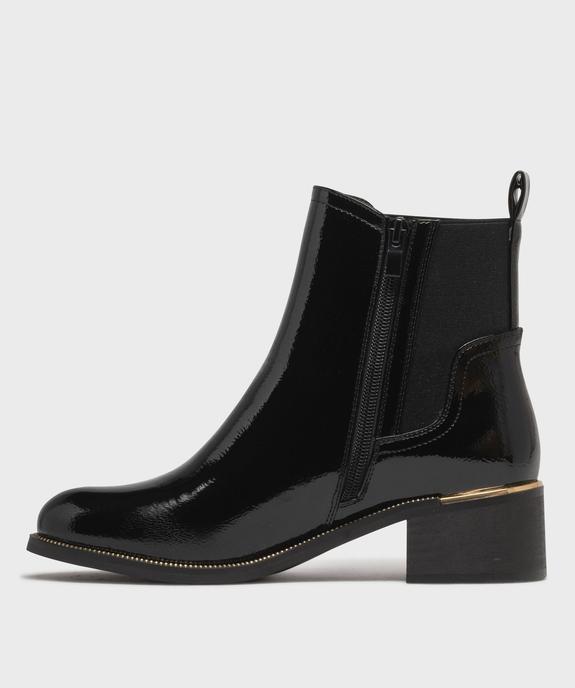 Boots vernis avec élastique sur la tige femme - Valentina Baldano - VALENTINA BALDA Boots vernis avec élastique sur la tige femme - Valentina Baldano vue4 - VALENTINA BALDA - GEMO