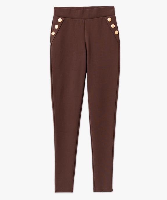 Legging avec boutons sur les hanches femme vue4 - GEMO(FEMME PAP) - GEMO