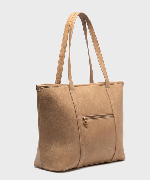Sac cabas porté épaule avec pampilles amovibles femme - LuluCastagnette vue3 - LULUCASTAGNETTE - GEMO